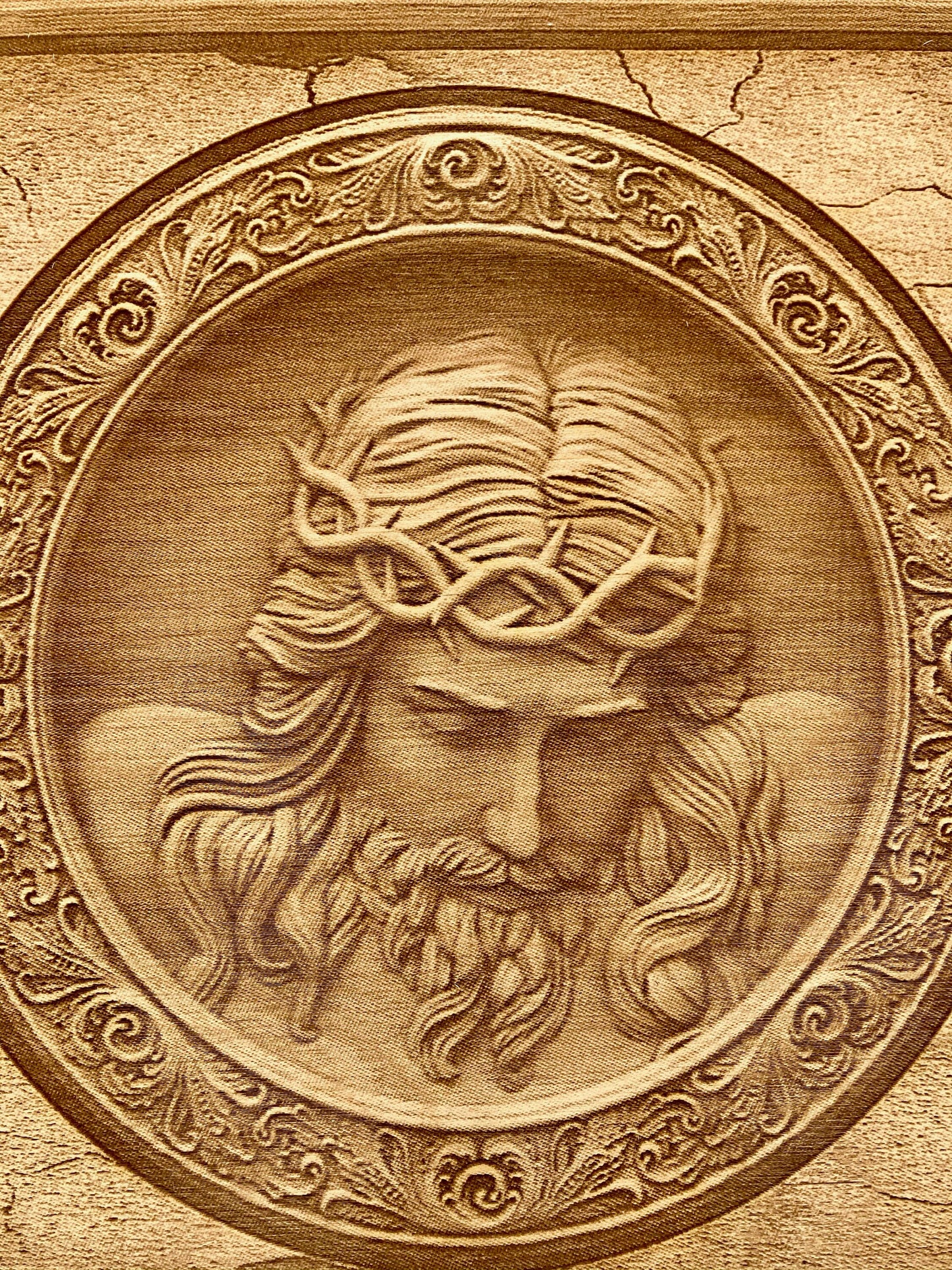 Jesus Christ Engraved Portrait