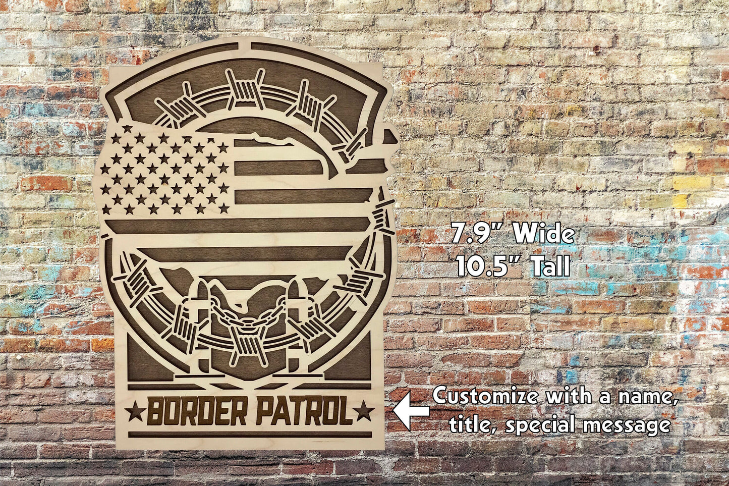 Border Patrol Customizable Sign