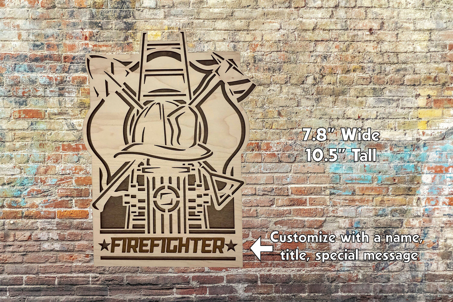 Firefighter Customizable Sign