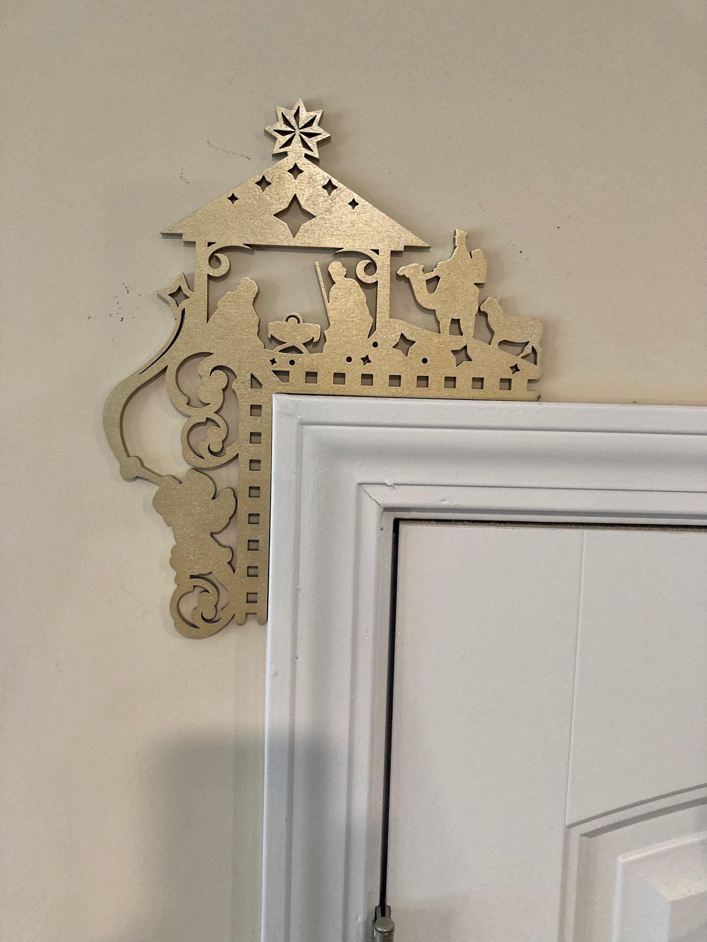 Jesus Is Born Nativity Scene Corner Decor