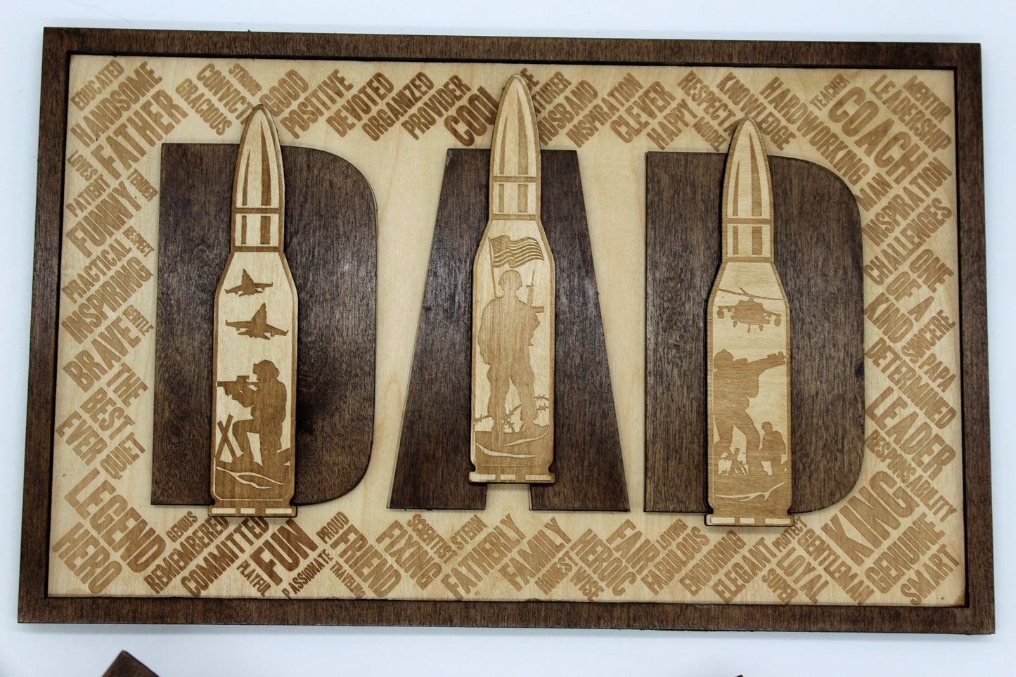 Veteran Military Dad Sign Father's Day