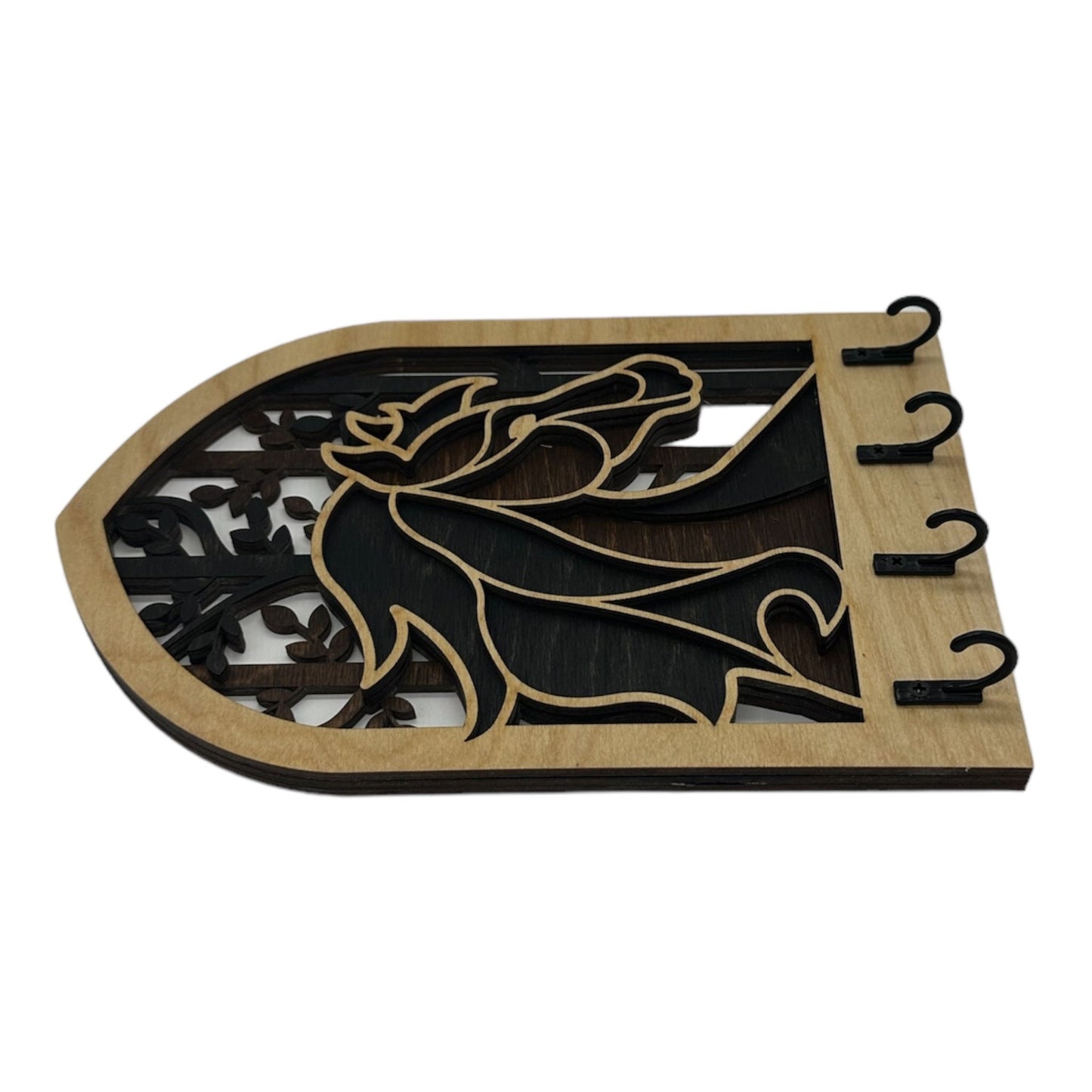Horse Four Hook Arch Key Hanger/ Organizer