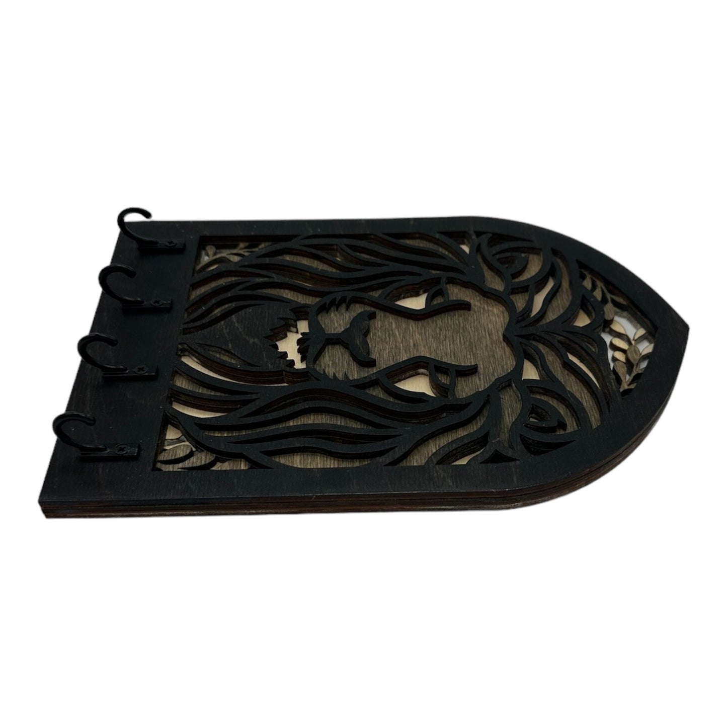 Lion Four Hook Arch Key Hanger/ Organizer