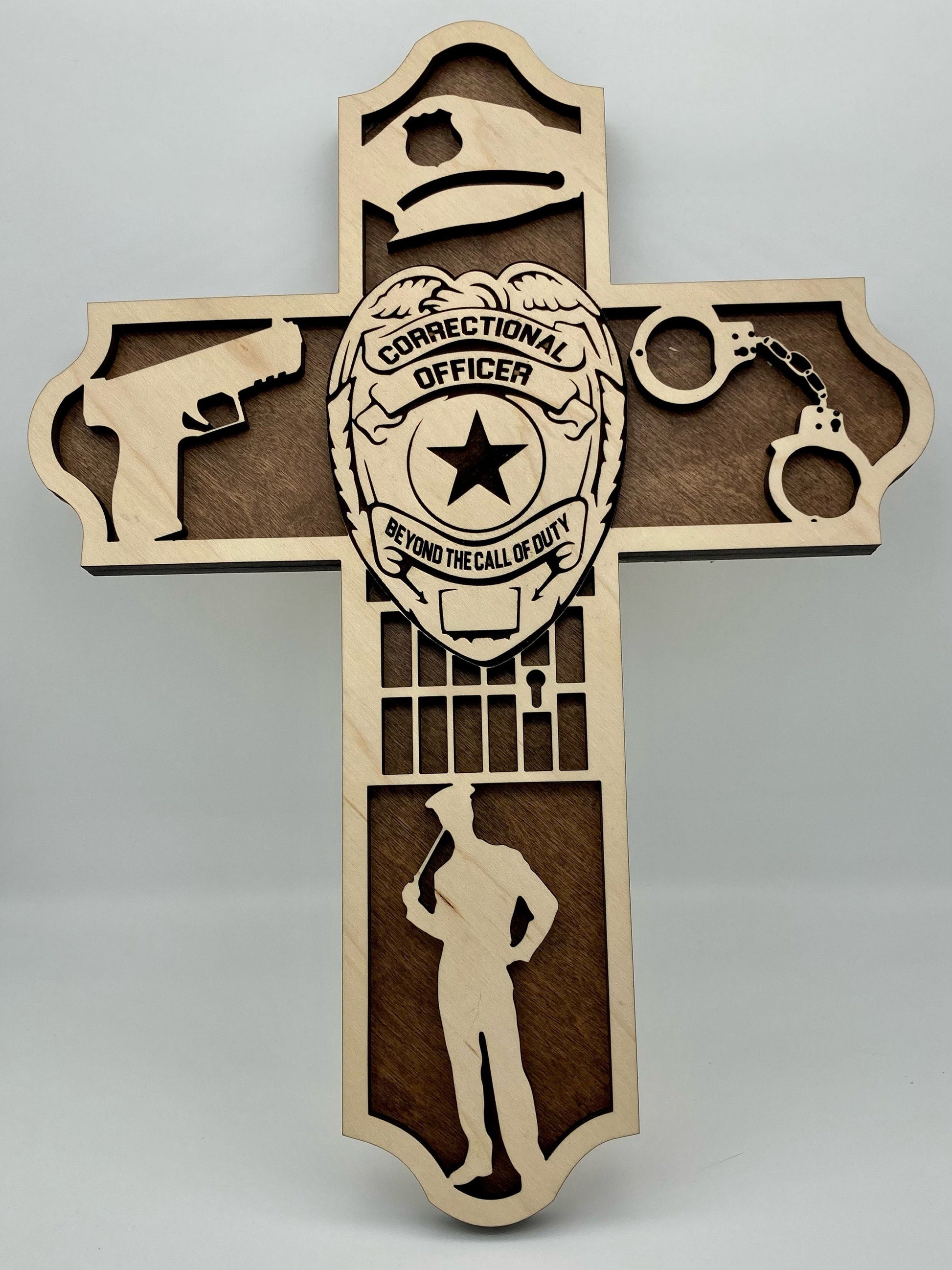CUSTOMIZABLE Correctional Officer Cross, Memorial