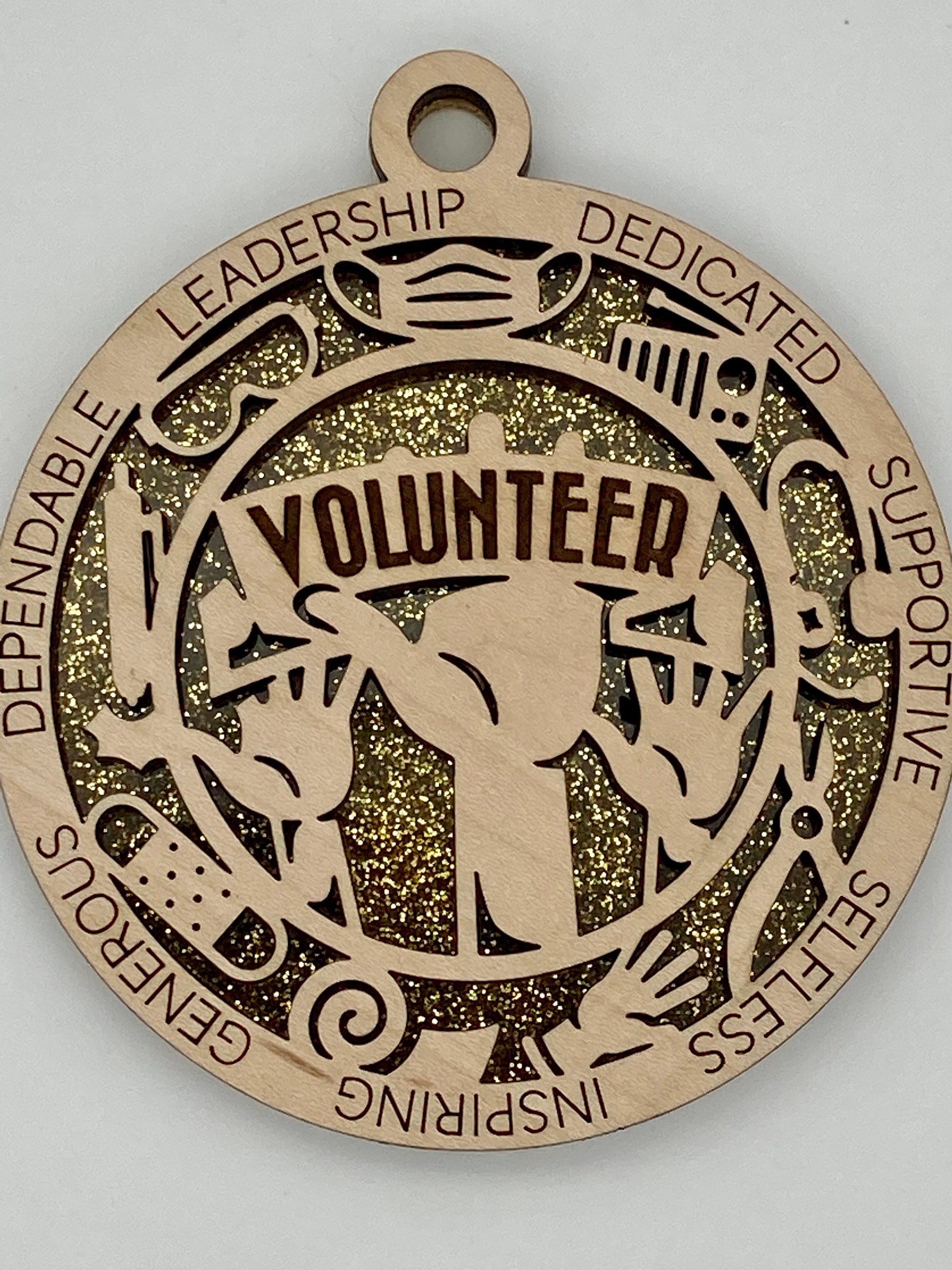 CUSTOMIZABLE Volunteer First Responder Christmas Ornaments Customizable