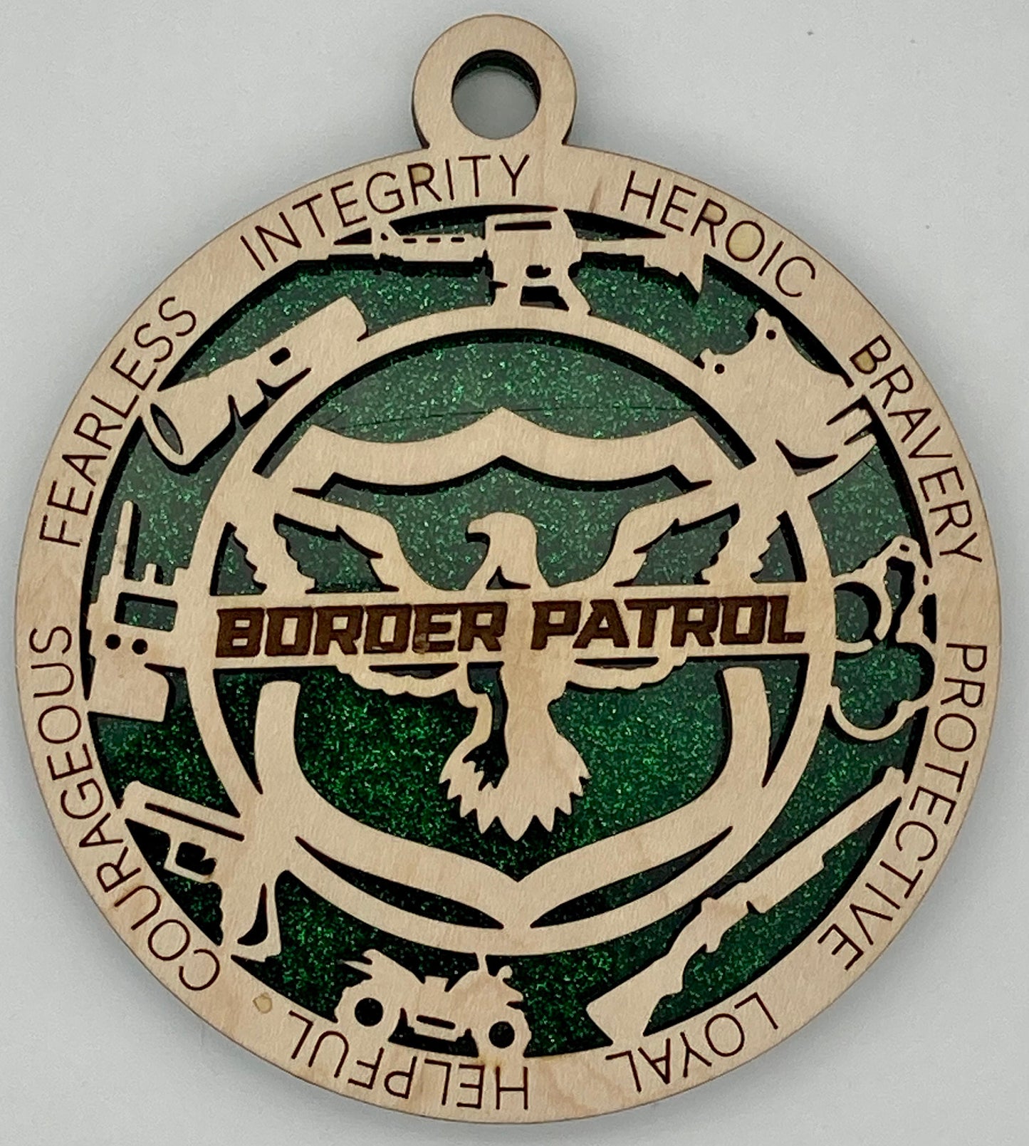 Border Patrol First Responder Christmas Ornaments Customizable