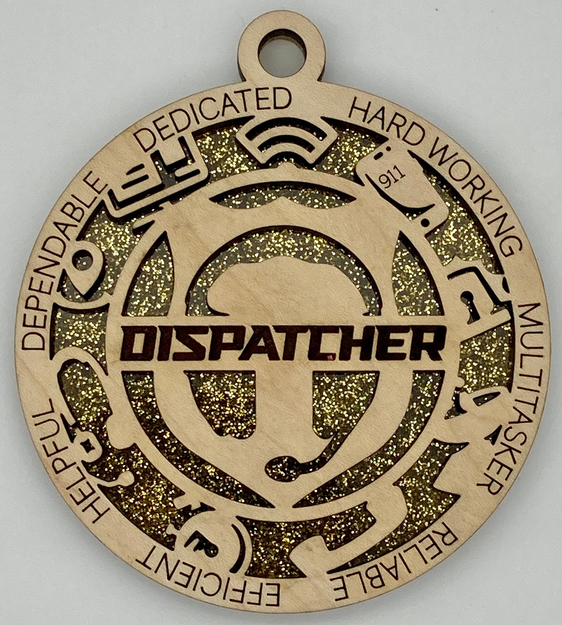 Dispatcher First Responder Christmas Ornaments Customizable