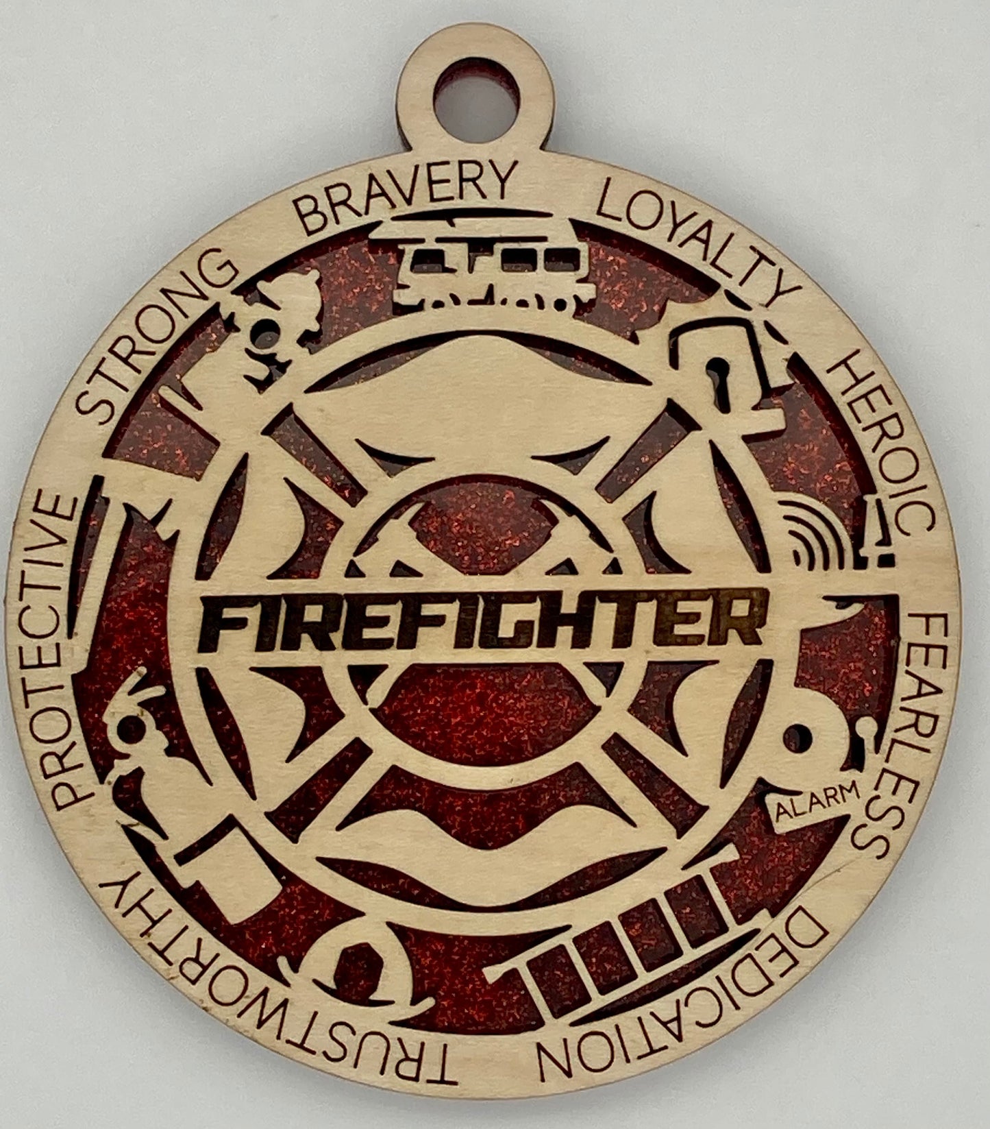 CUSTOMIZABLE Firefighter First Responder Christmas Ornaments Customizable