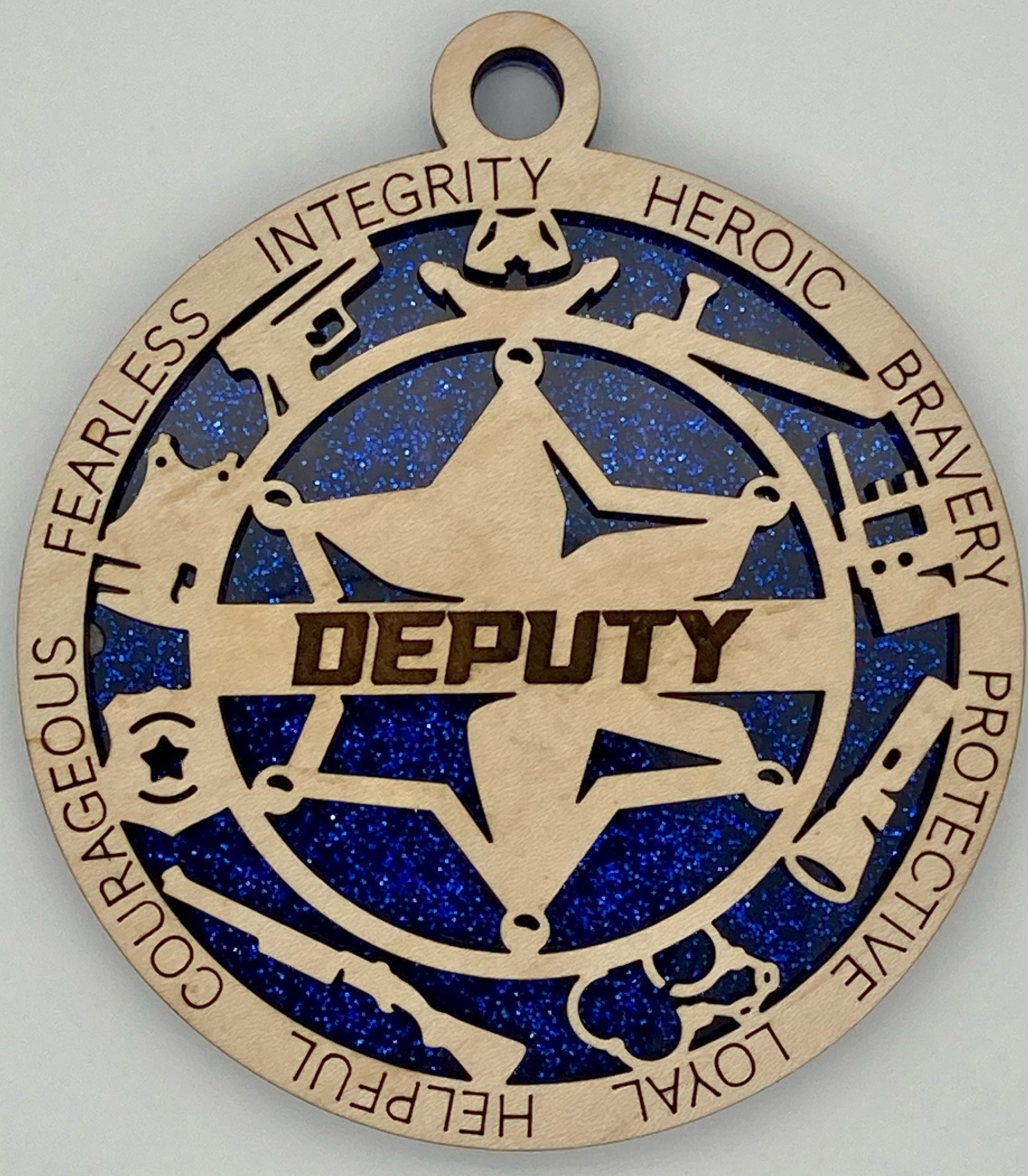 Deputy First Responder Christmas Ornaments Customizable