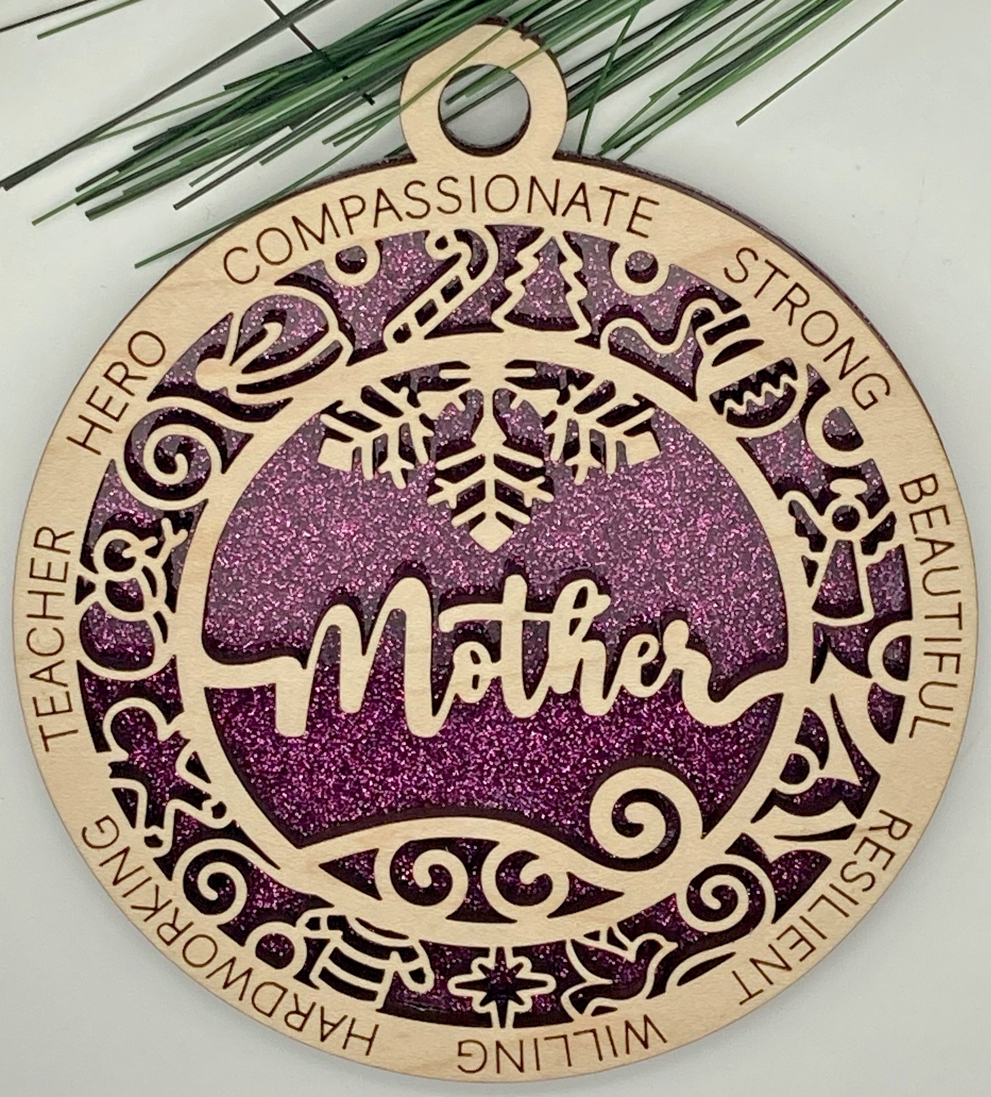 CUSTOMIZABLE Mother Christmas Ornament