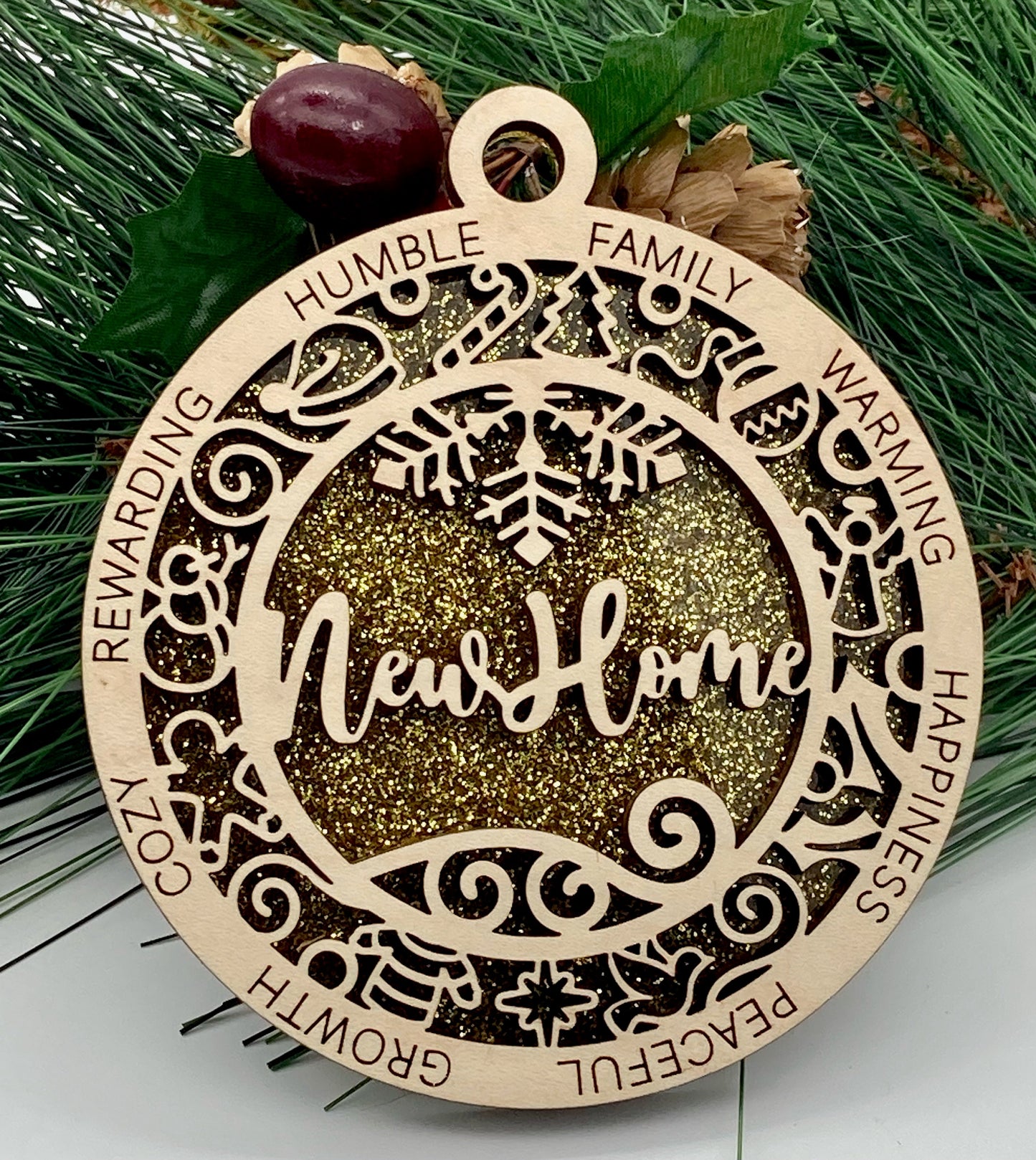 CUSTOMIZABLE New Home Christmas Ornament