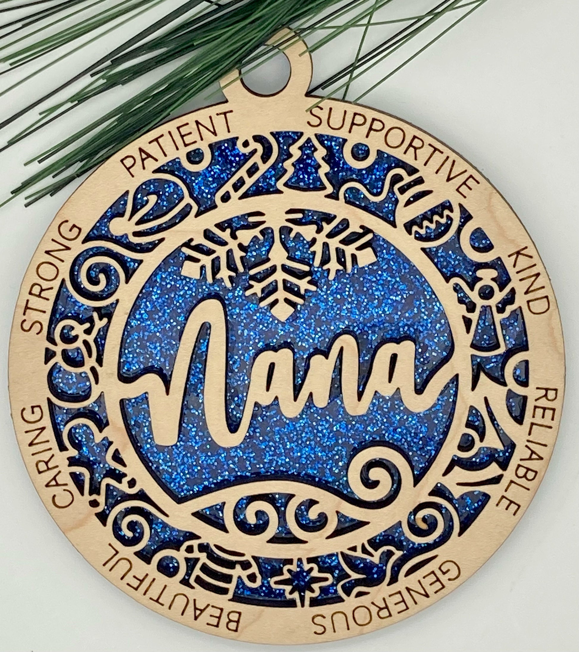 CUSTOMIZABLE Nana Christmas Ornament