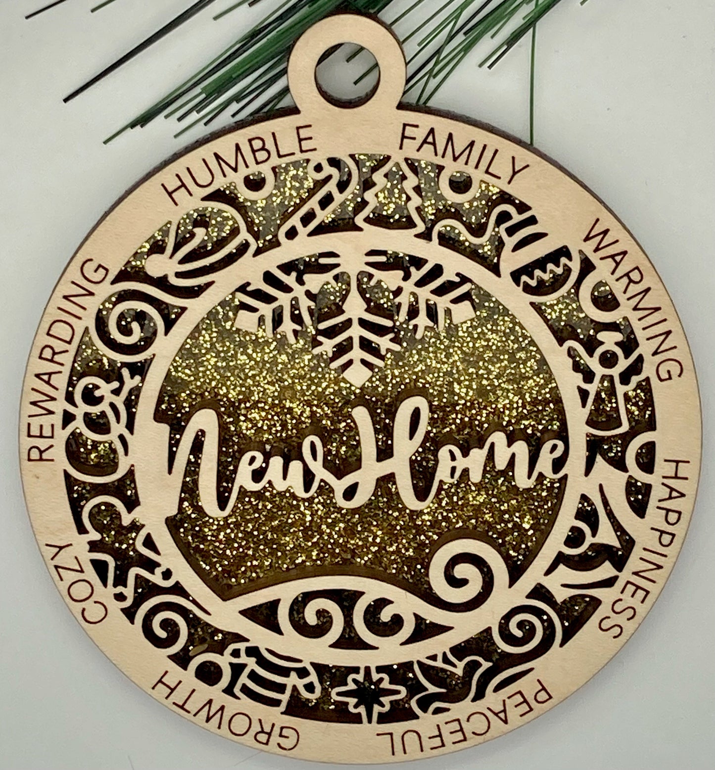 CUSTOMIZABLE New Home Christmas Ornament
