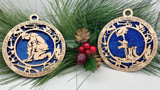 CUSTOMIZABLE United States Coast Guard Memorial Christmas Ornament