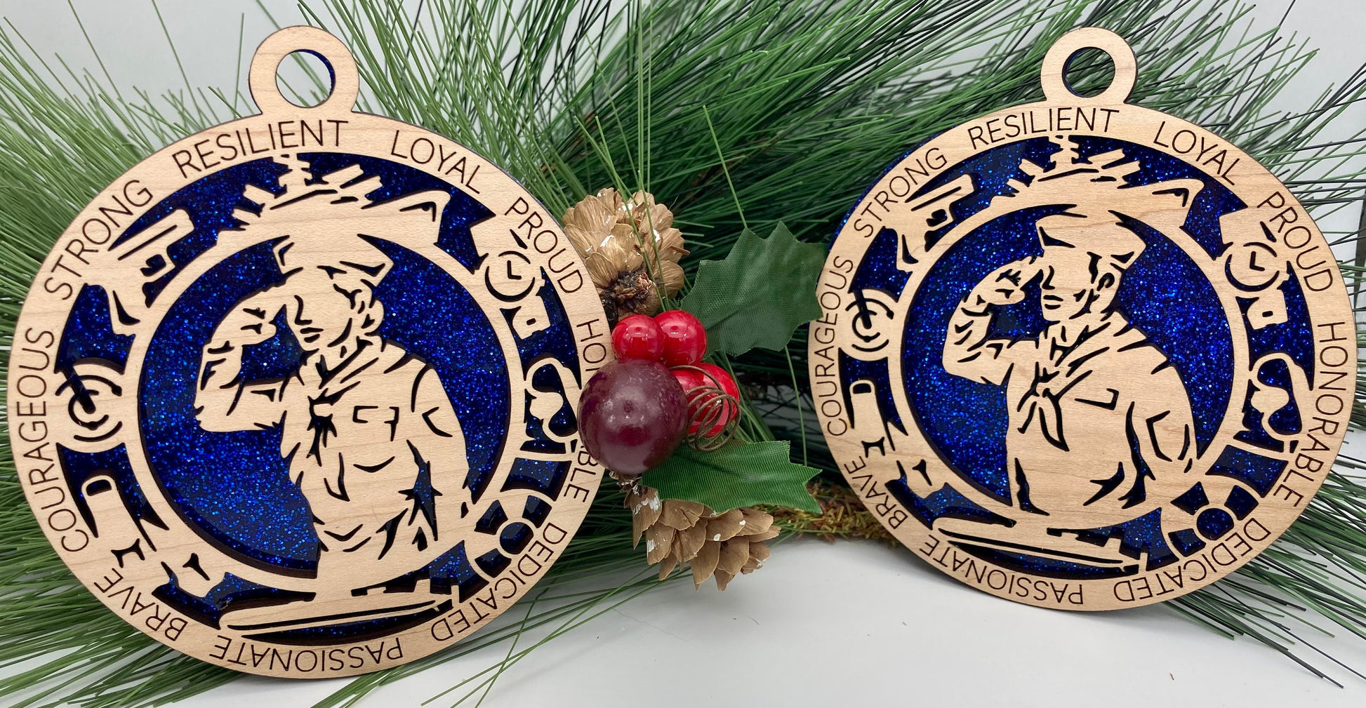 CUSTOMIZABLE United States Navy Field Uniform Christmas Ornament