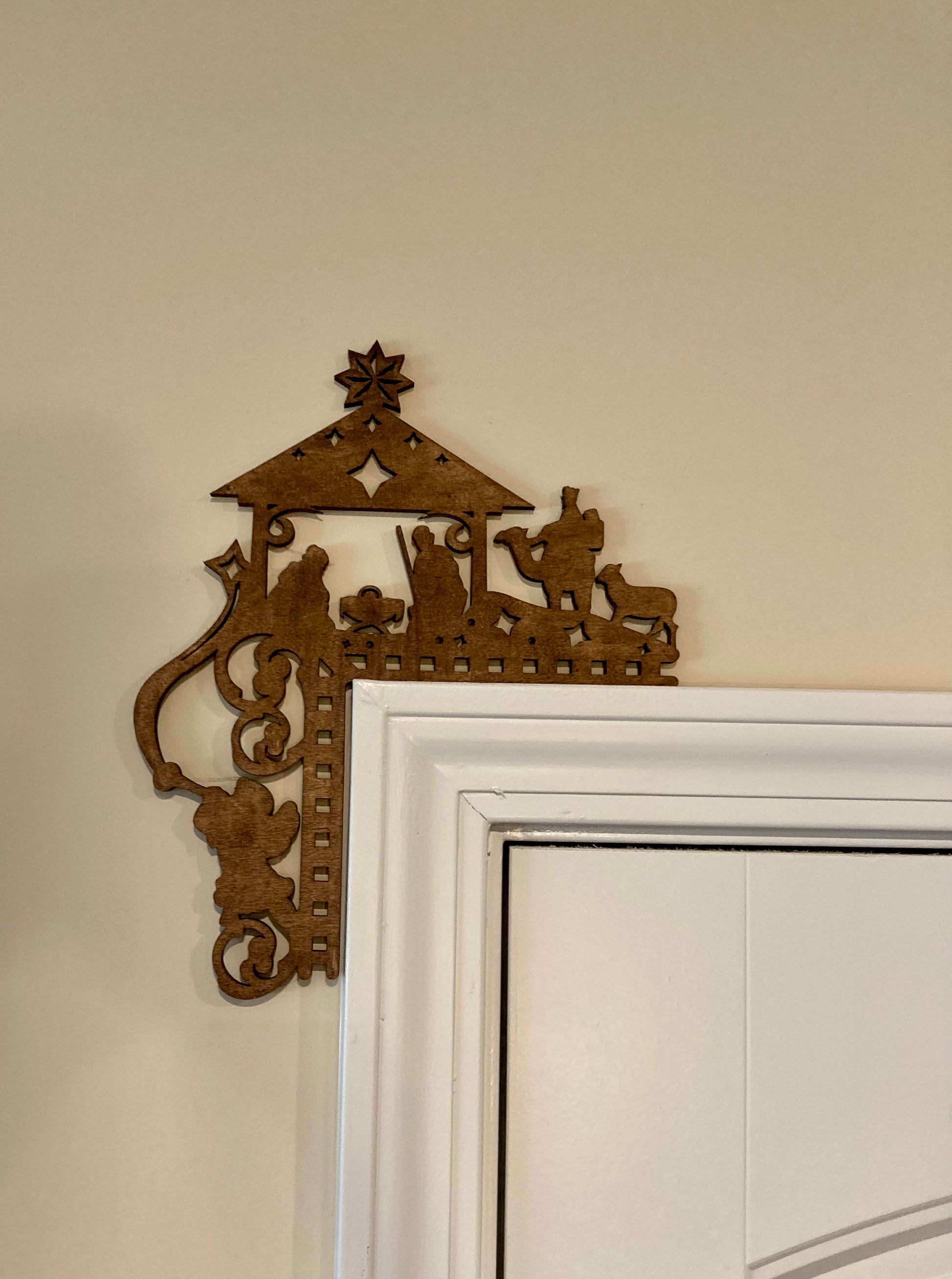 Jesus Is Born Nativity Scene Corner Decor