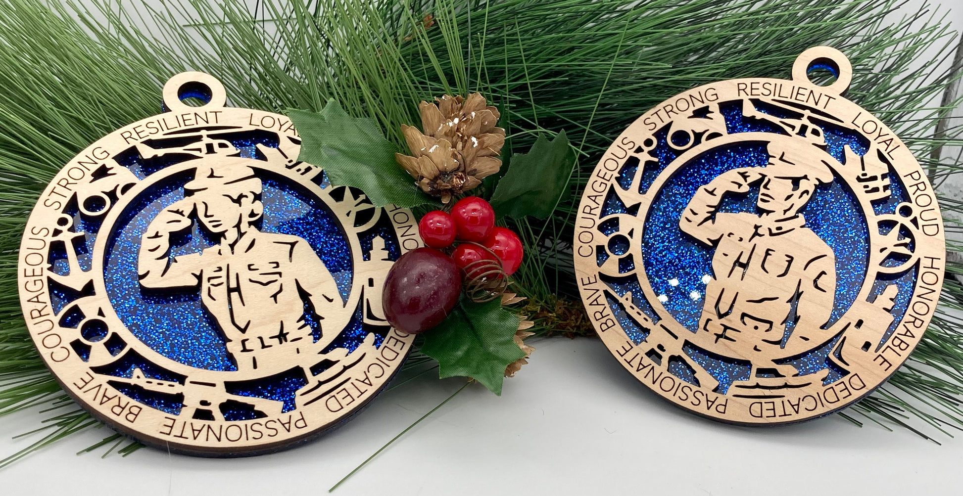 CUSTOMIZABLE United States Coast Guard Formal Uniform Christmas Ornament