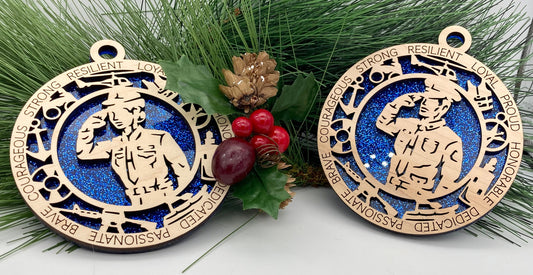 CUSTOMIZABLE United States Coast Guard Formal Uniform Christmas Ornament