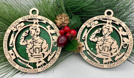 CUSTOMIZABLE United States Army Field Uniform Christmas Ornament