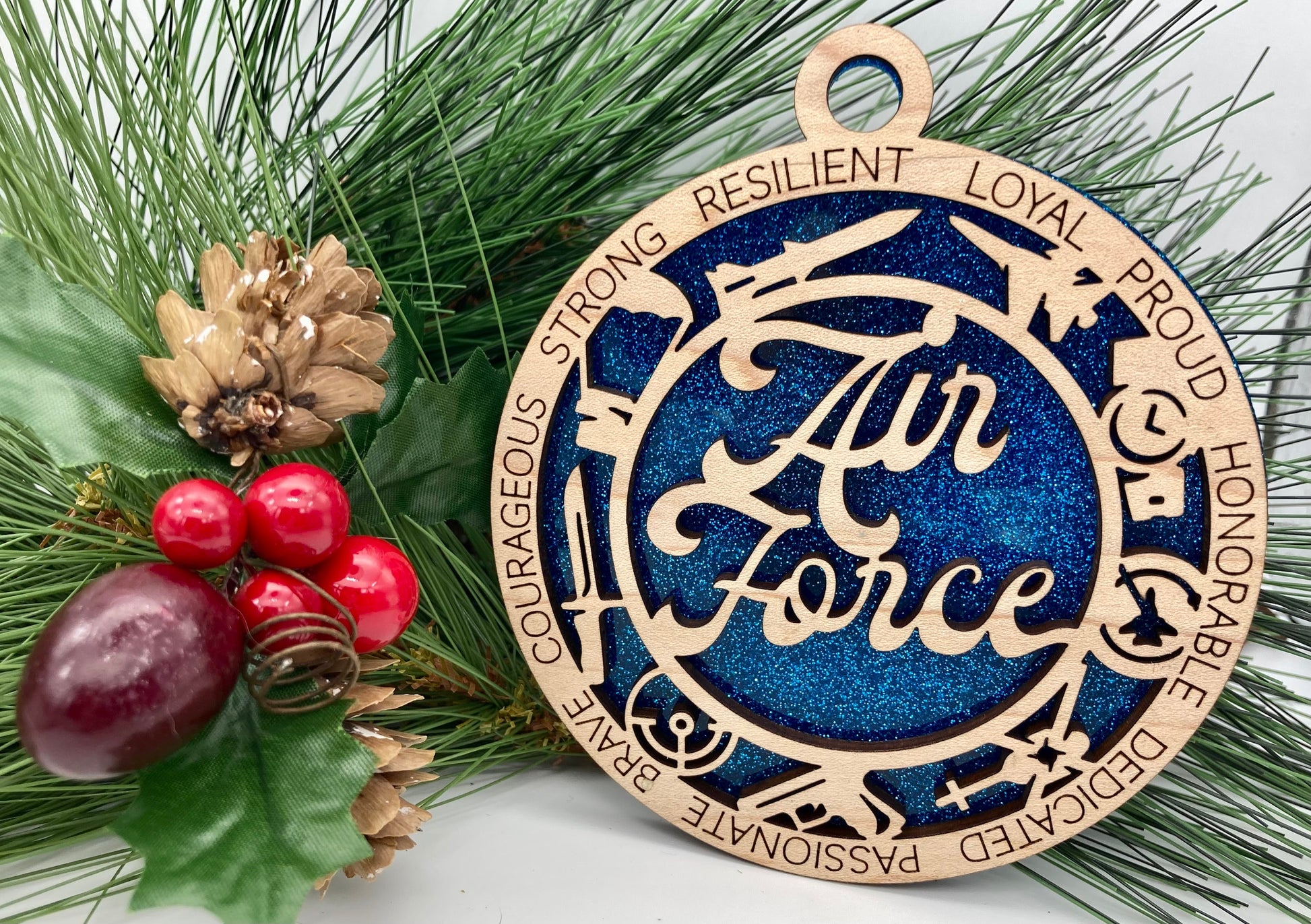 CUSTOMIZABLE United States Air Force Christmas Ornament