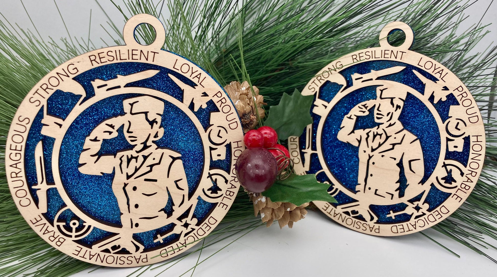 CUSTOMIZABLE United States Air Force Formal Uniform Christmas Ornament