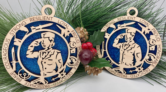 CUSTOMIZABLE United States Air Force Formal Uniform Christmas Ornament