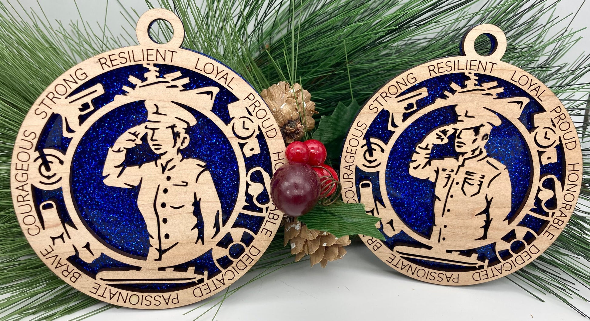 CUSTOMIZABLE United States Navy Formal Uniform Christmas Ornament