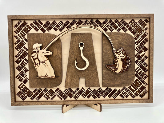 Father’s Day Fishing Dad Sign