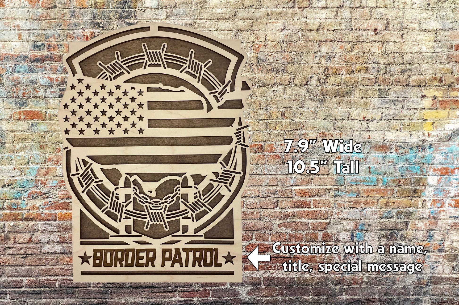 Border Patrol Customizable Sign