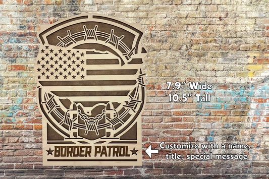 Border Patrol Customizable Sign