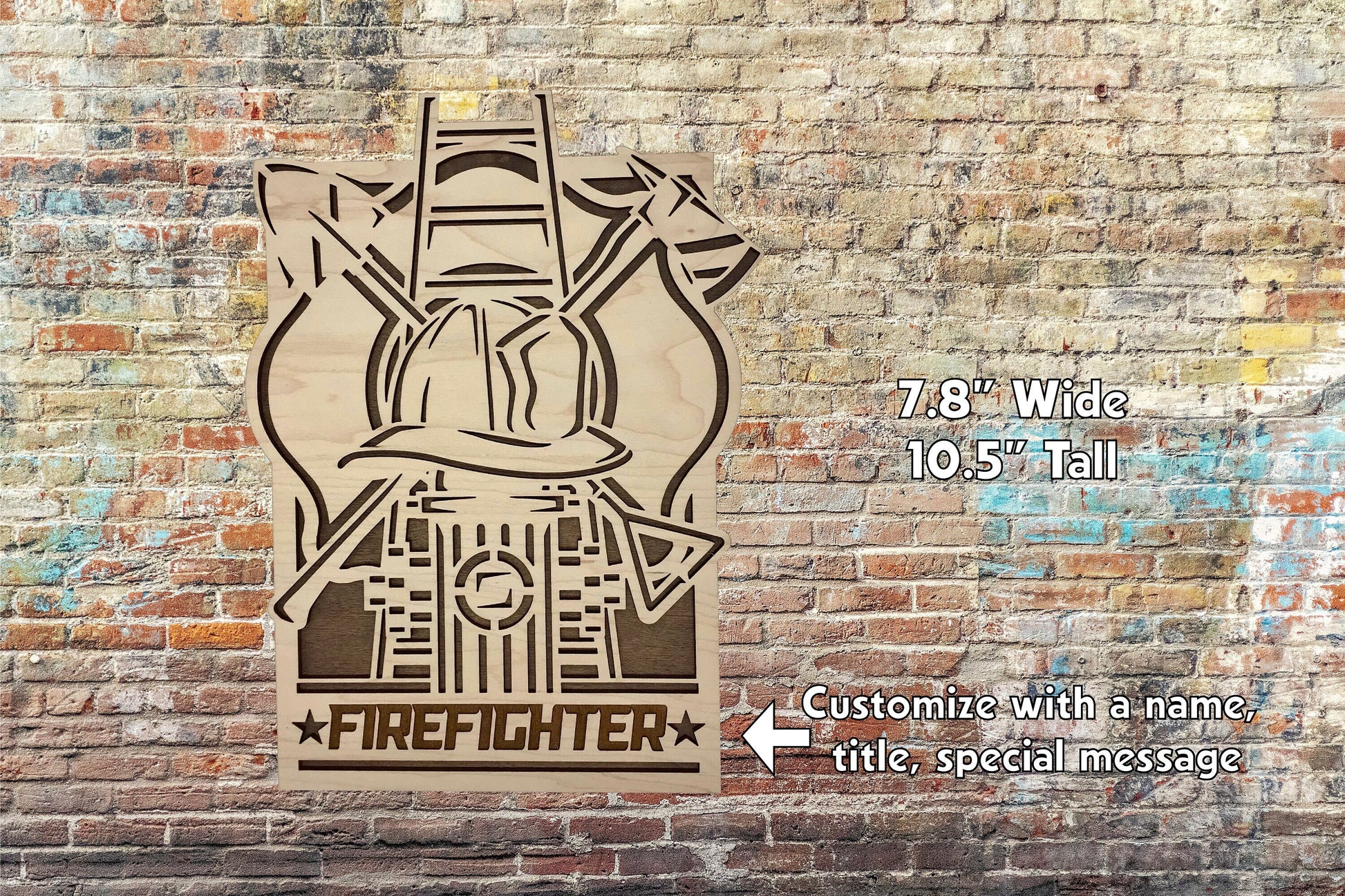 Firefighter Customizable Sign