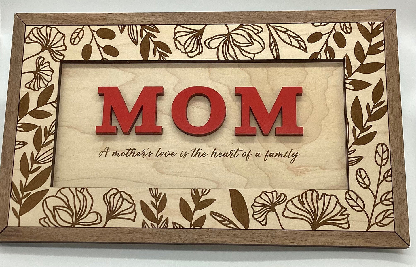 WOODEN Mom Sign (Mother’s Day Christmas Gift)