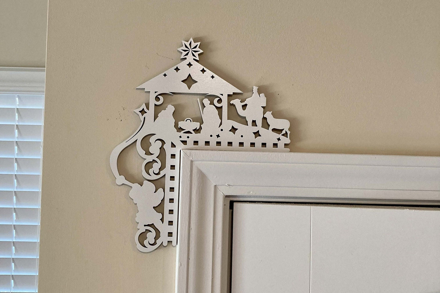 Jesus Is Born Nativity Scene Corner Decor