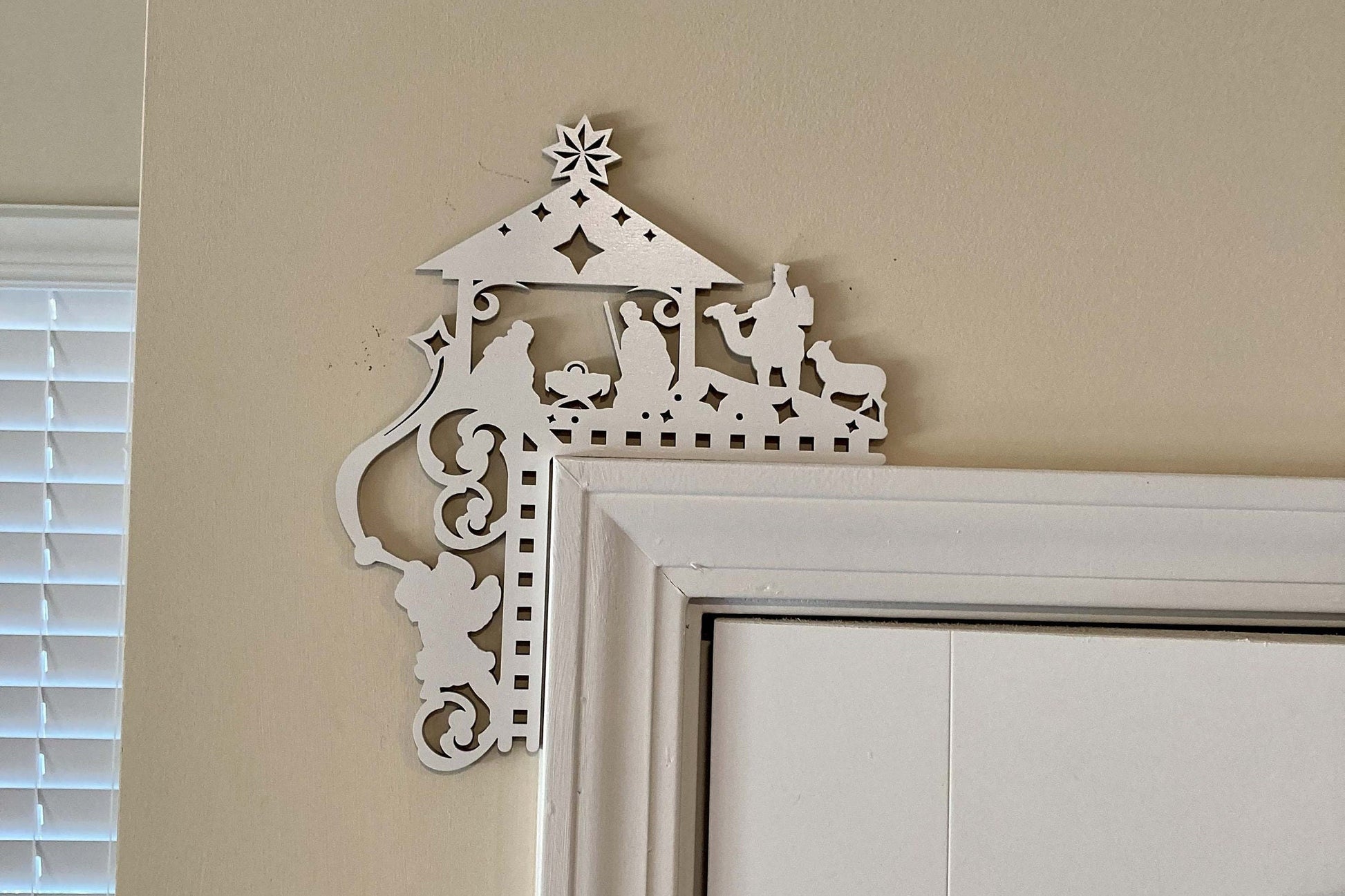 Jesus Is Born Nativity Scene Corner Decor