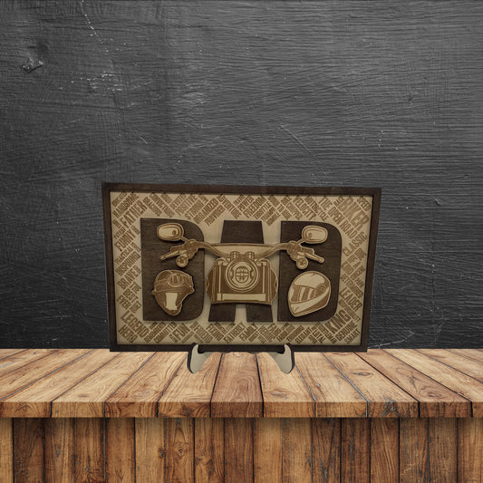 Dad Biker Sign (Father's Day, Birthday, Christmas gift)