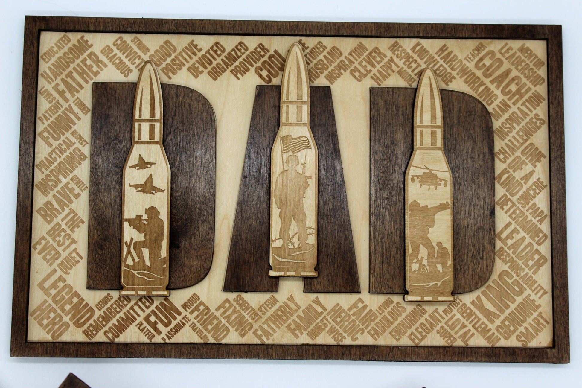 Veteran Military Dad Sign Father's Day