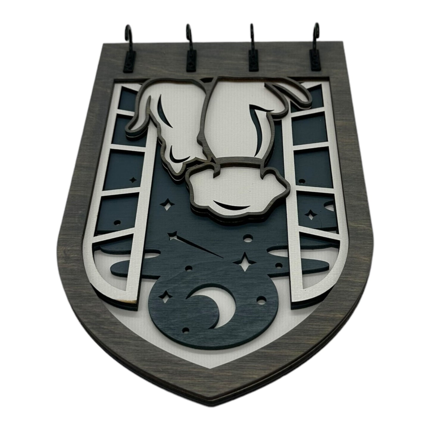 Dog and Cat Four Hook Arch Key Hanger/ Organizer