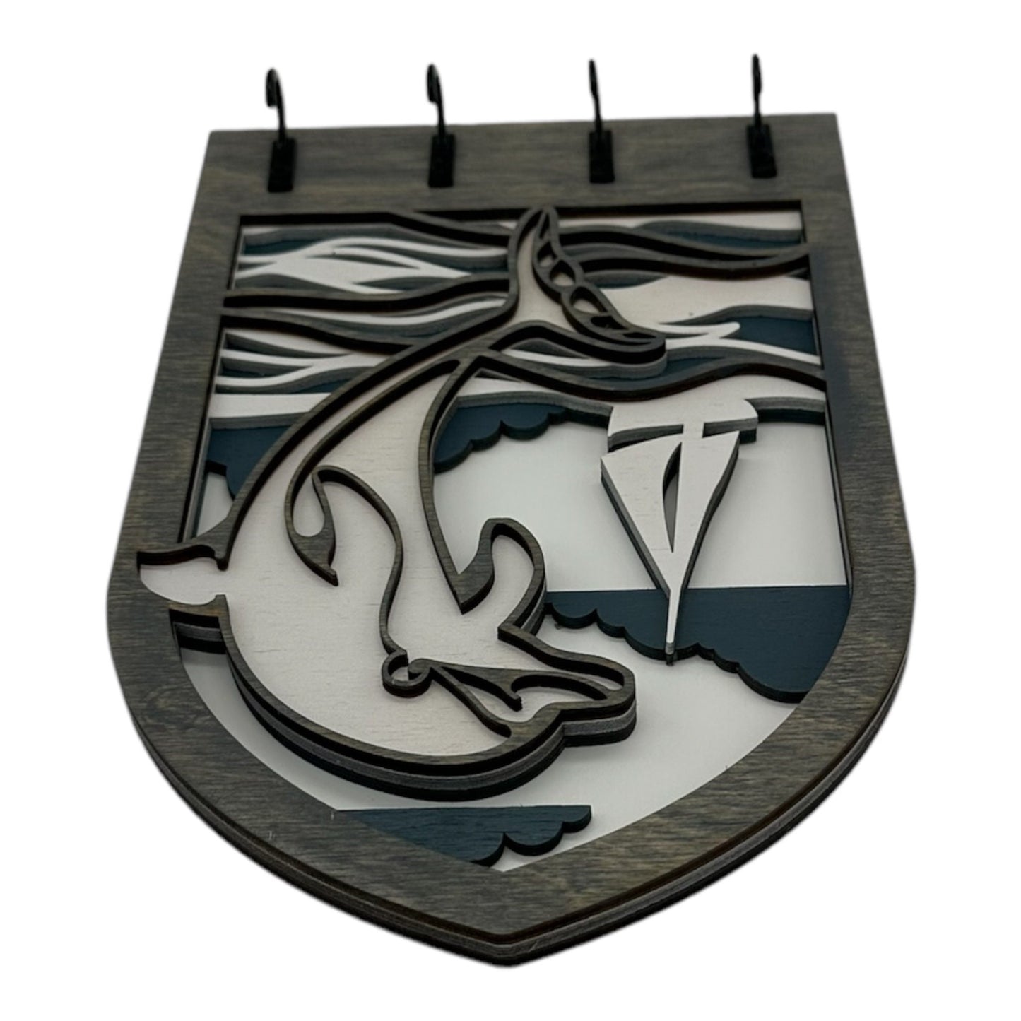 Dolphin Four Hook Arch Key Hanger/ Organizer