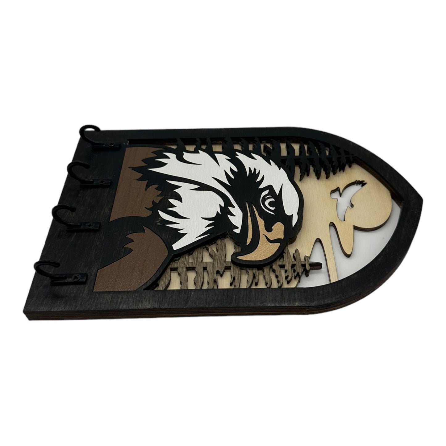 Eagle Four Hook Arch Key Hanger/ Organizer