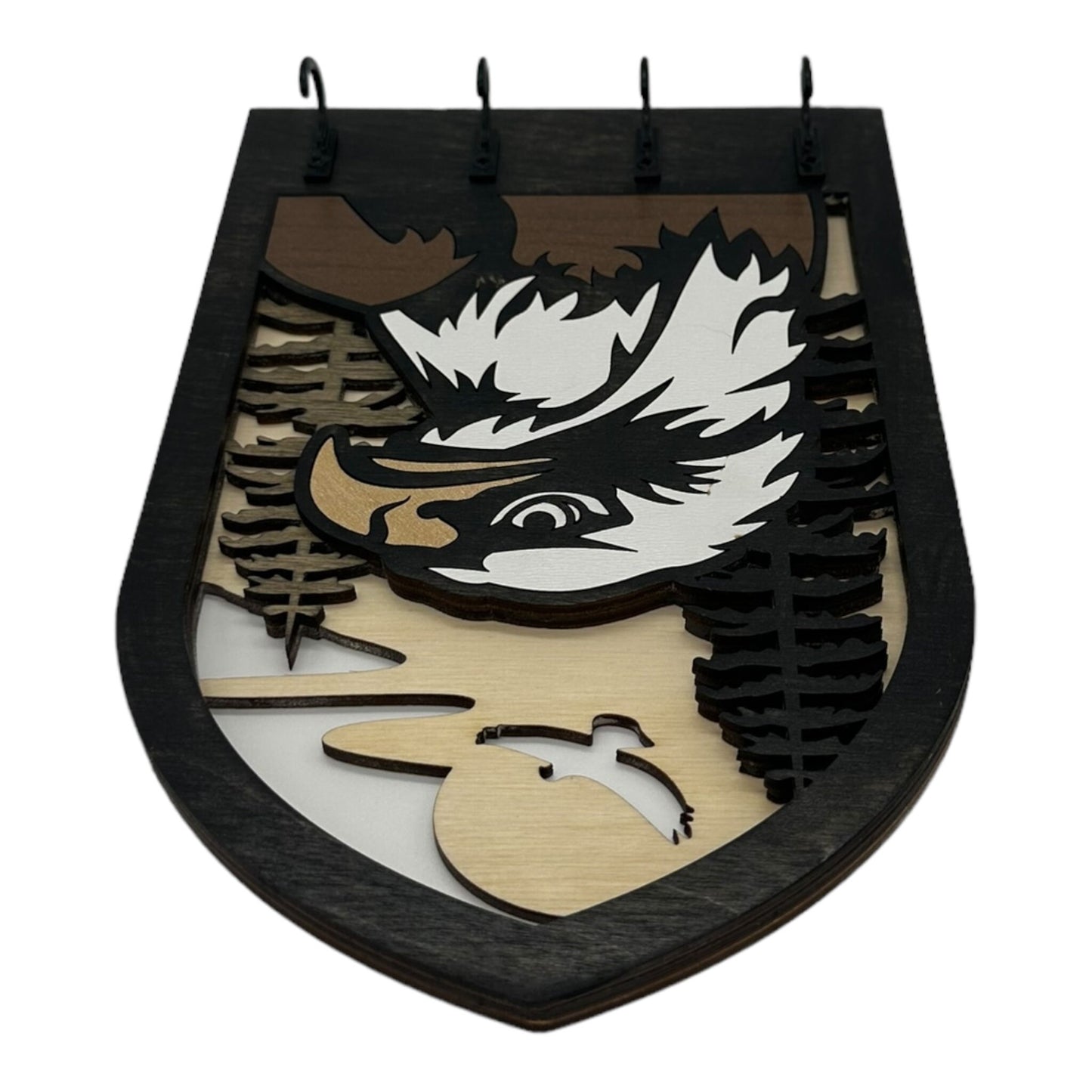 Eagle Four Hook Arch Key Hanger/ Organizer