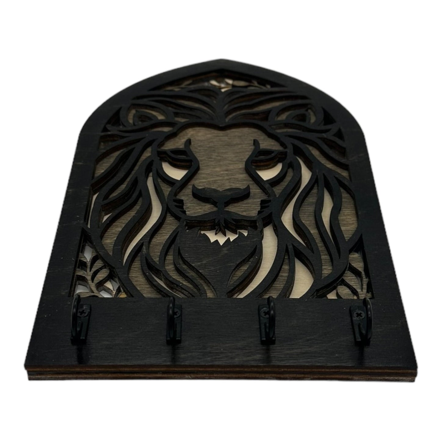 Lion Four Hook Arch Key Hanger/ Organizer