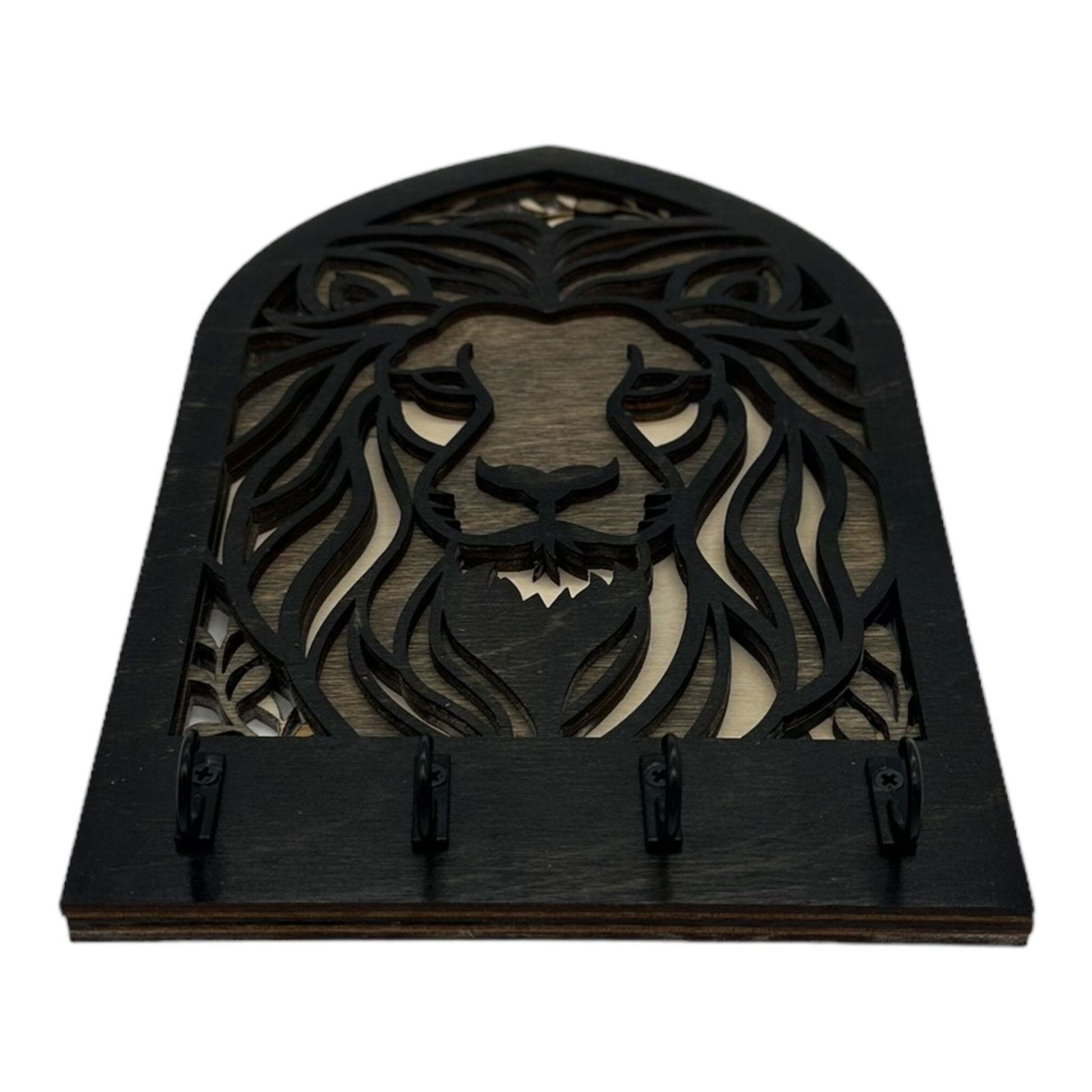Lion Four Hook Arch Key Hanger/ Organizer