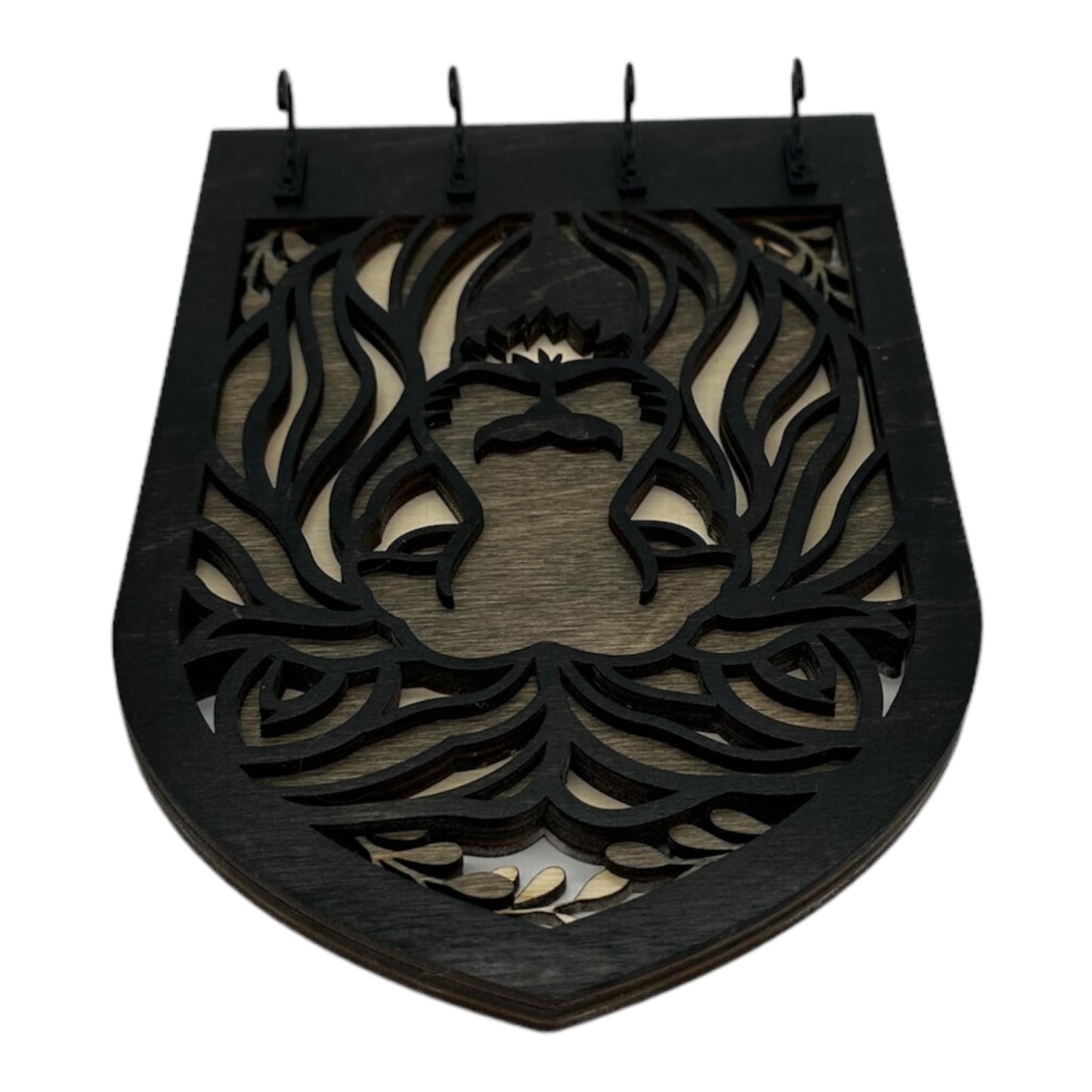 Lion Four Hook Arch Key Hanger/ Organizer