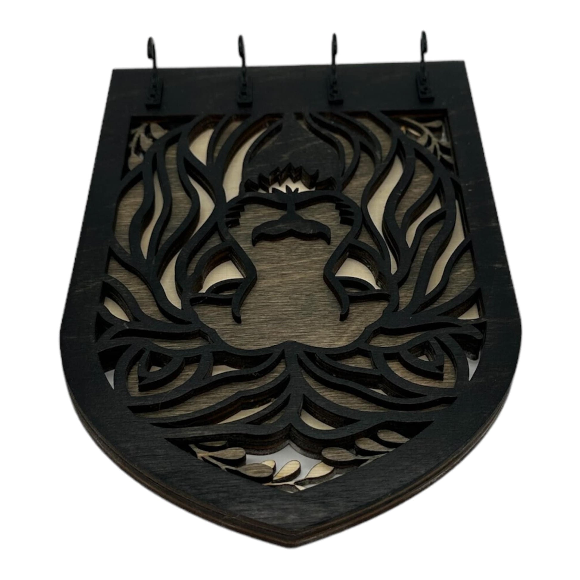 Lion Four Hook Arch Key Hanger/ Organizer