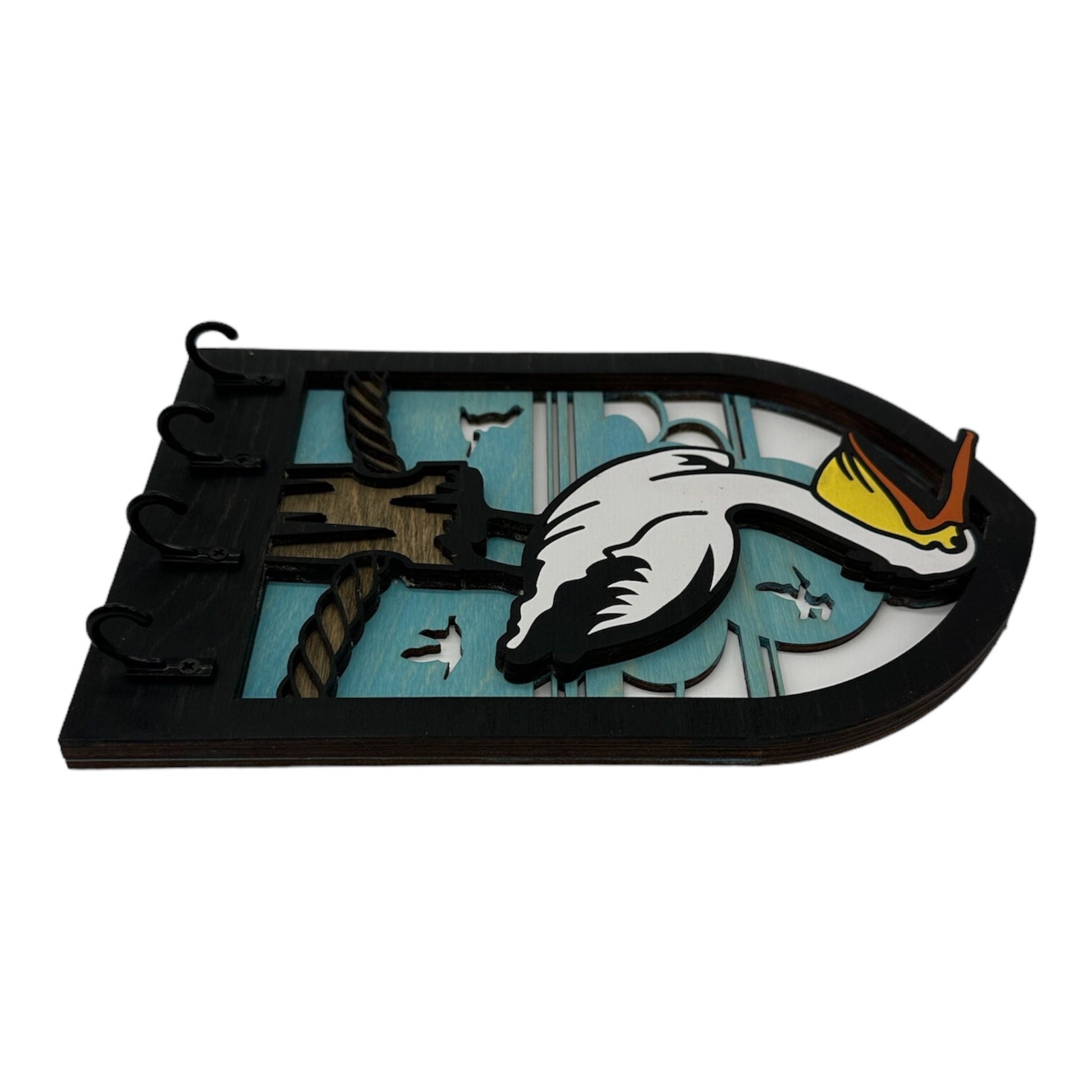 Pelican Four Hook Arch Key Hanger/ Organizer