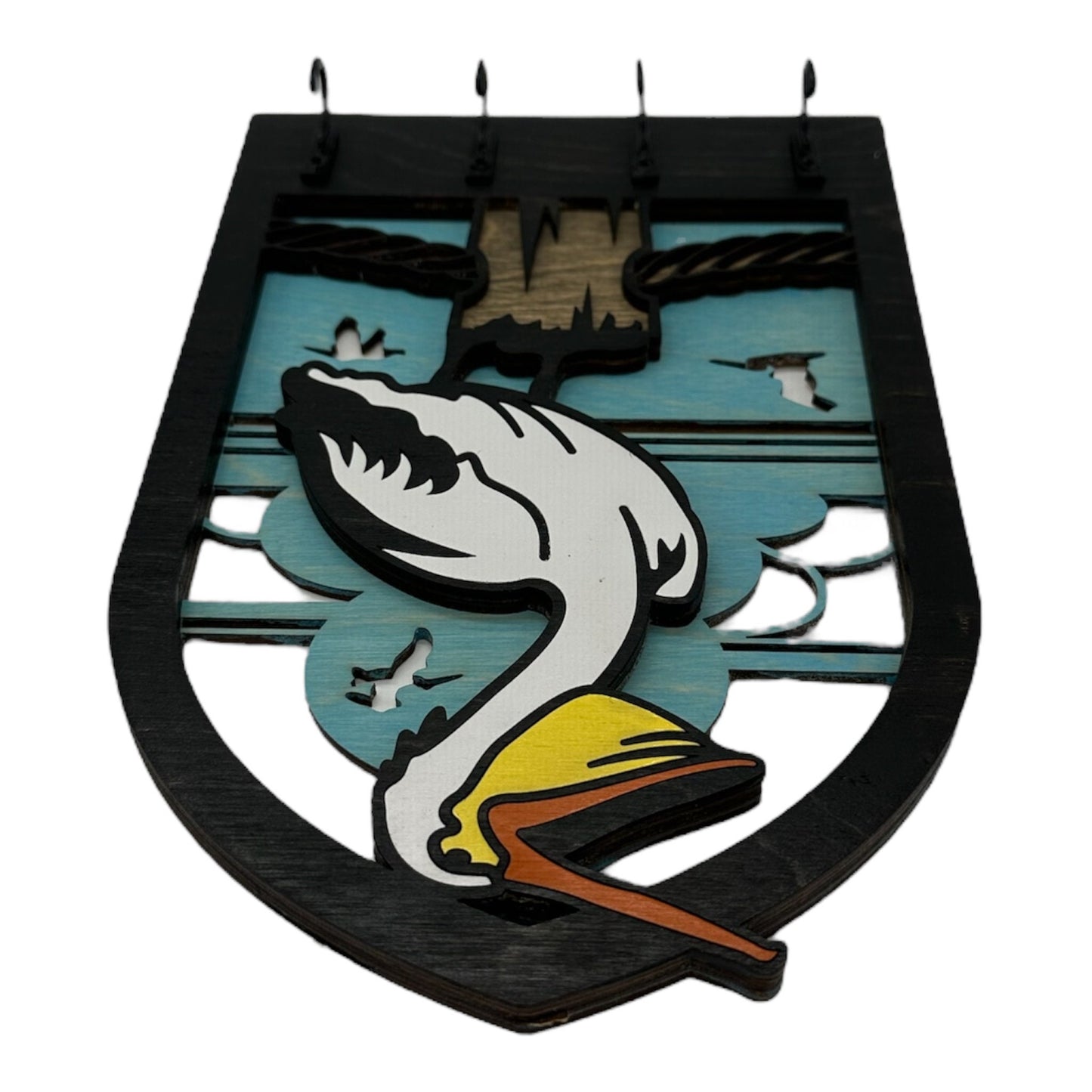 Pelican Four Hook Arch Key Hanger/ Organizer