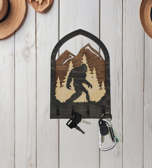 Sasquatch Yeti Big Foot / Key Hanger/ Organizer