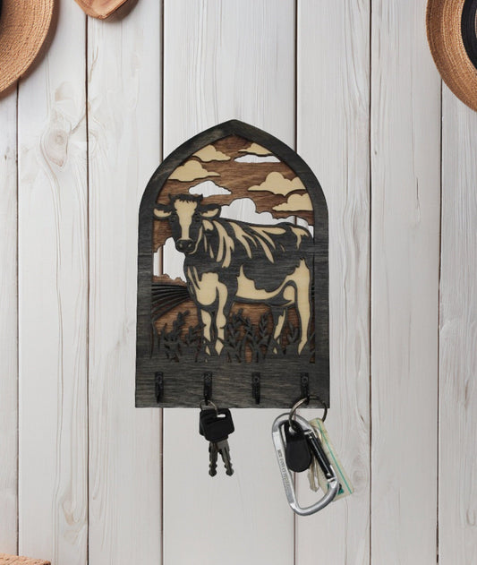 Farm Cow Key Hanger/ Farmhouse Decor / Organization