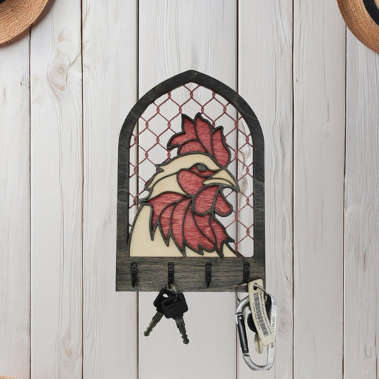 Chicken/Rooster Farm / Key Hanger / Organizer