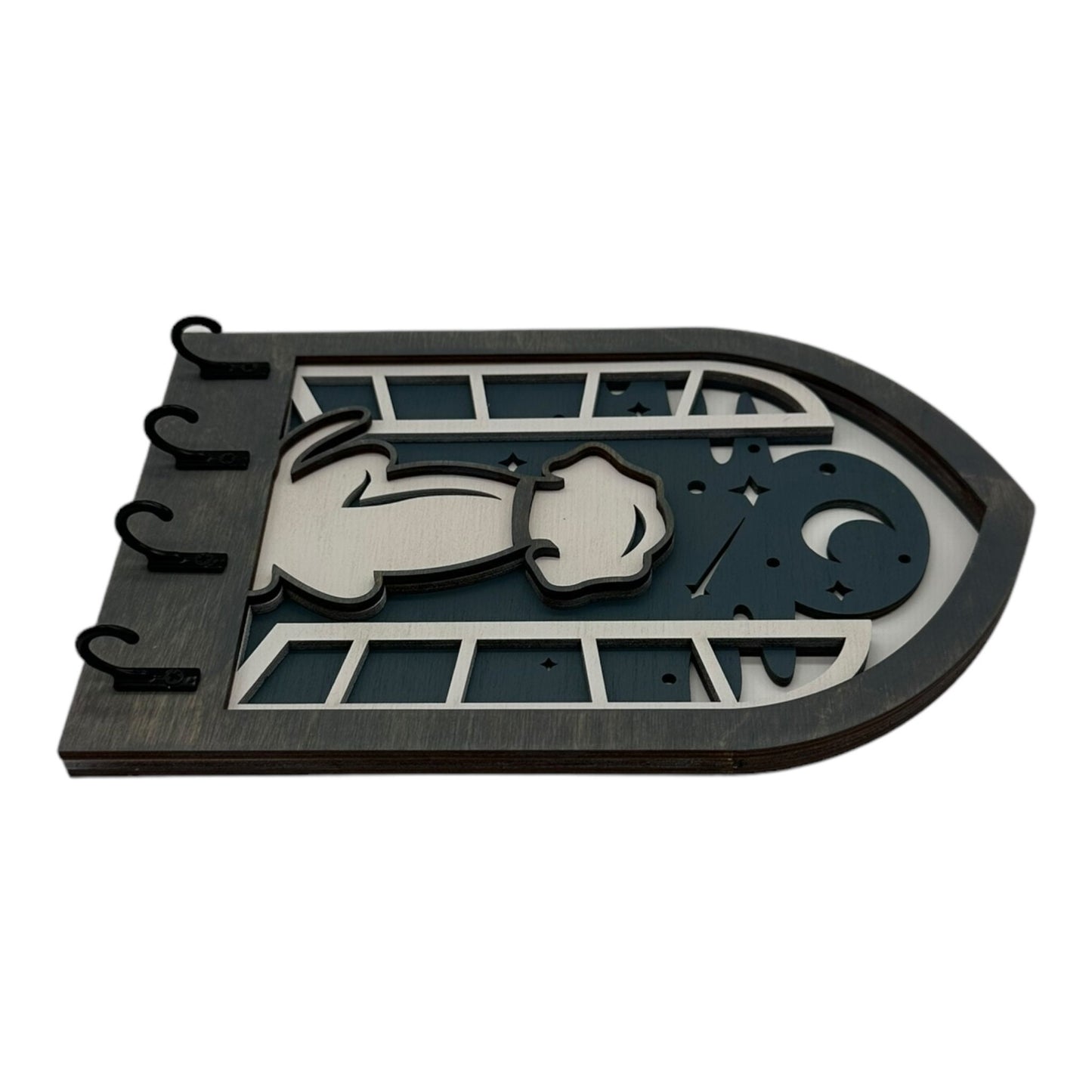 Dog Four Hook Arch Key Hanger/ Organizer